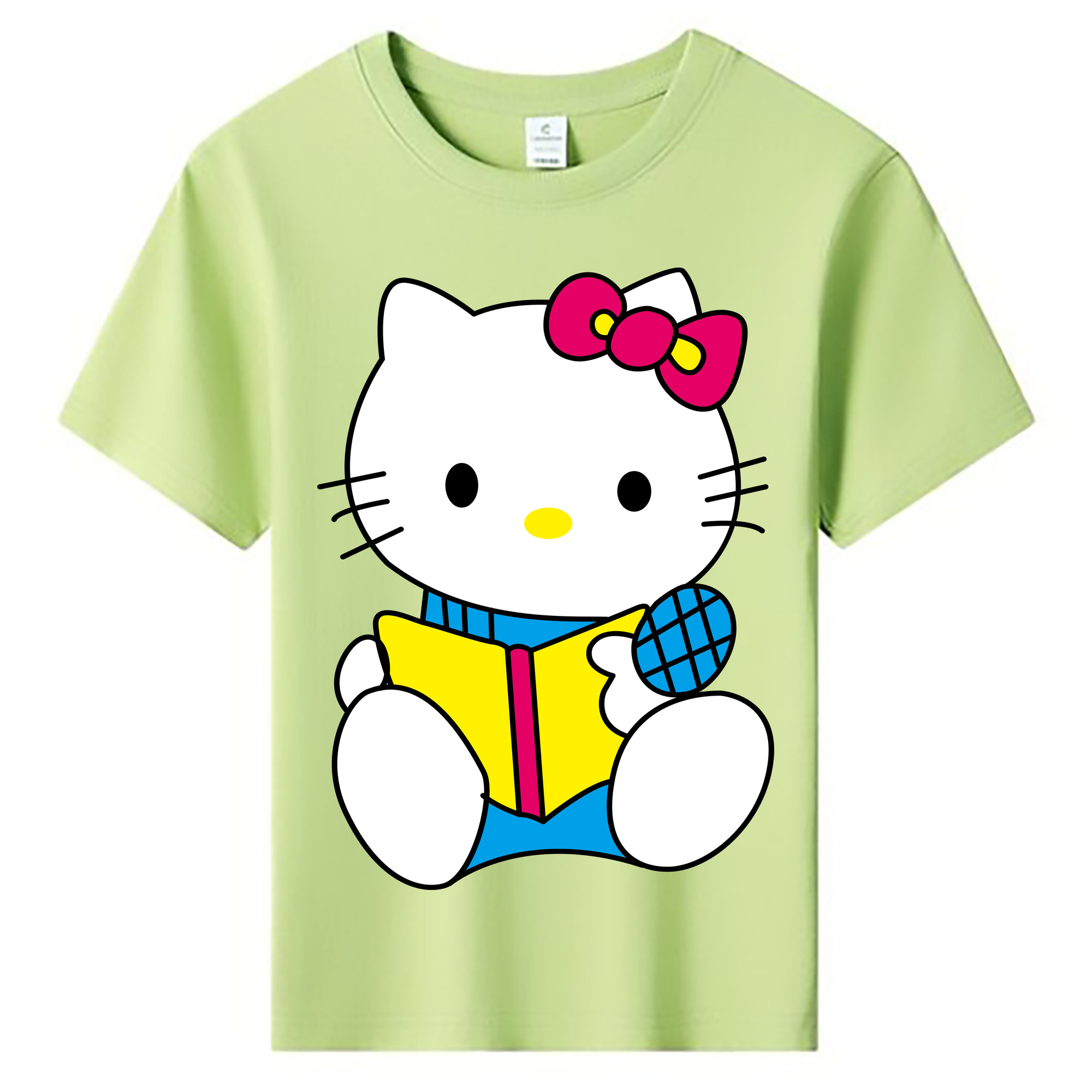 （画像用） Hello Kitty ハローキティ 綿100％キッズTシャツ（フロントプリント）